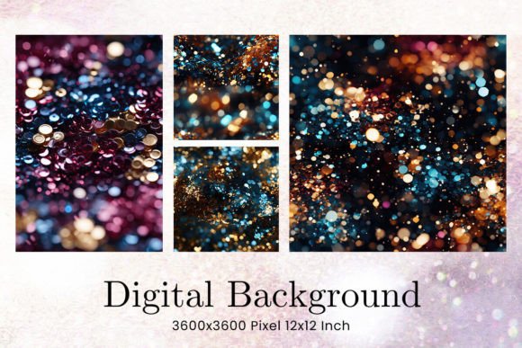 Christmas Glitter Bokeh: A Festive Digital Background