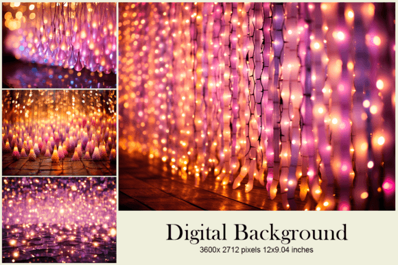 Christmas Light Background Backdrop: A Digital Design Essential