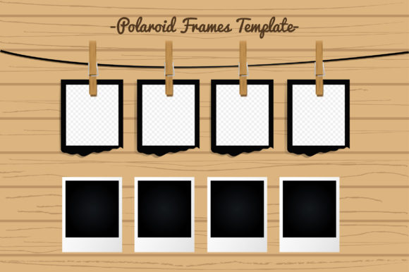 Polaroid Photo Frames Template: Instant Charm for Modern Designs