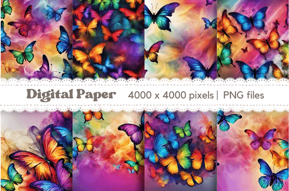 Smoky Rainbow Butterfly Background: A Designer's Guide