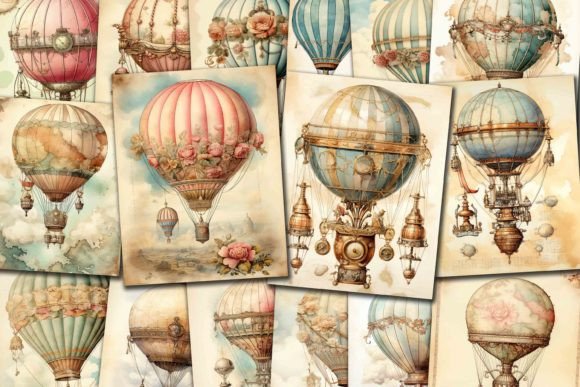Steampunk Hot Air Balloon Paper: A Designer’s Creative Toolkit