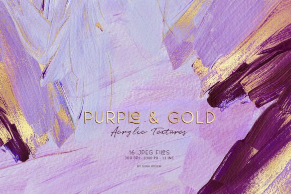 The Art of Contrast: Mastering Purple & Gold Acrylic Textures in Design