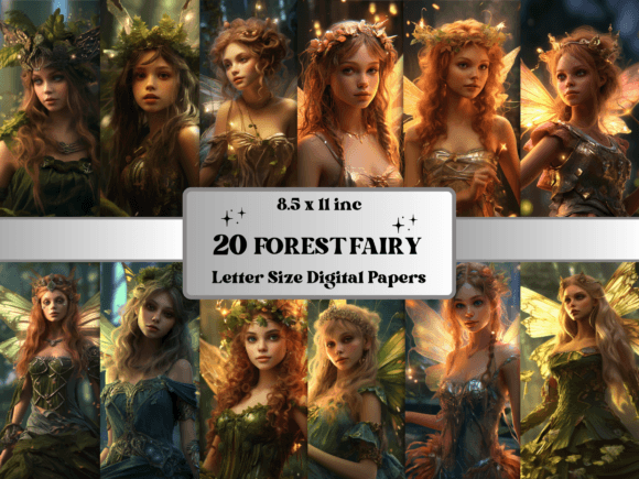 Unlocking Whimsy: The Forest Fairy Fantasy Digital Paper Set