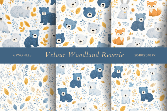 Velour Woodland Reverie: A Cozy Forest Dream